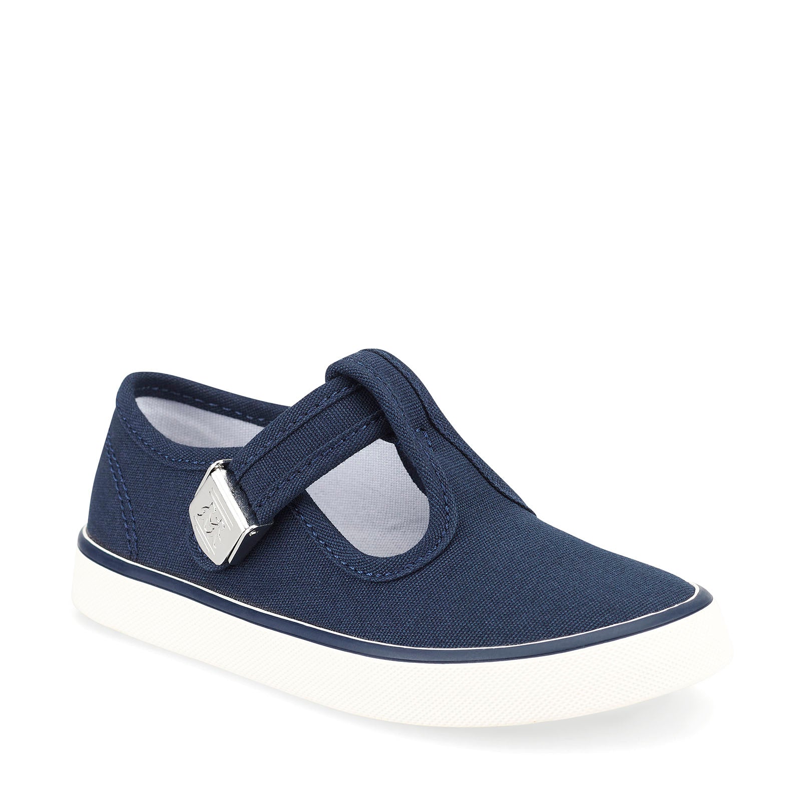 Start-Rite Canvas Shoes T-Bar Treasure Navy