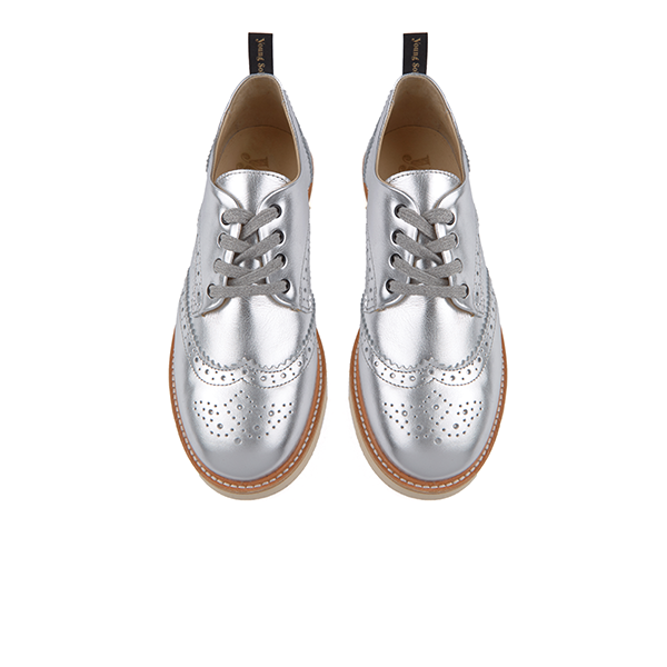 Silver brogues womens sale