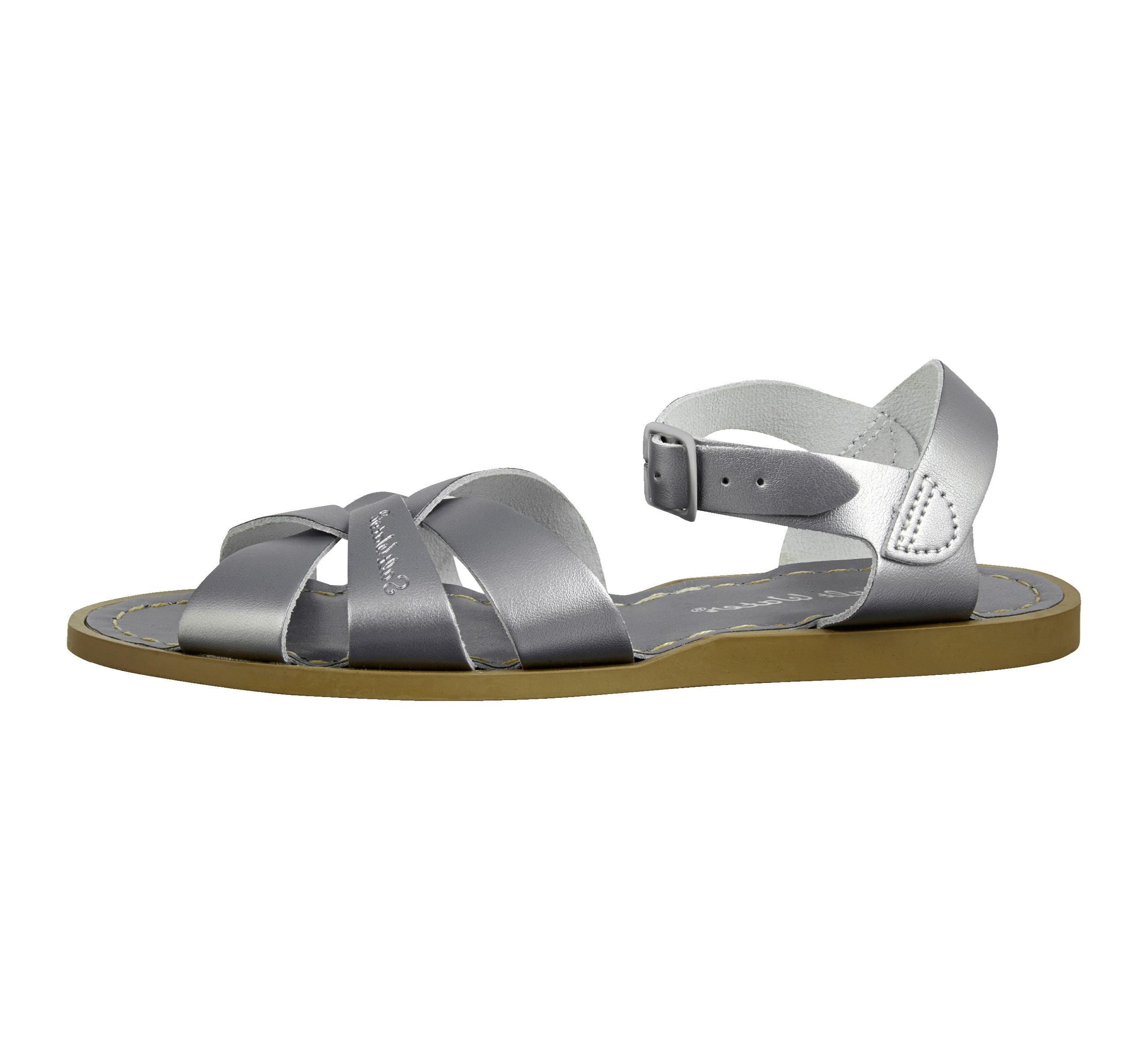 Silver saltwater sandals on sale