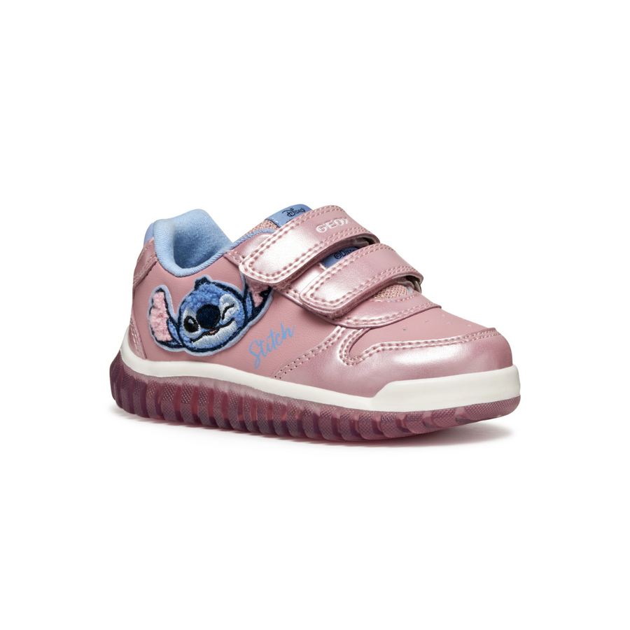 Geox Kids Trainers | Lightyloo Stitch | Pink/Sky