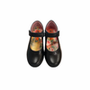 Petasil School Shoes | Gisele |  Black Leather