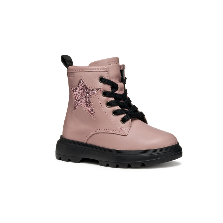 Geox Kids Boots | Kiddartah Girl |  Glitter/Old Rose