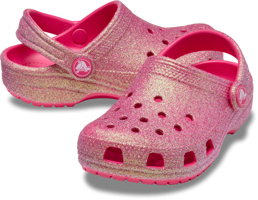 Crocs Kids Classic Clog | Glitter Dragon Fruit
