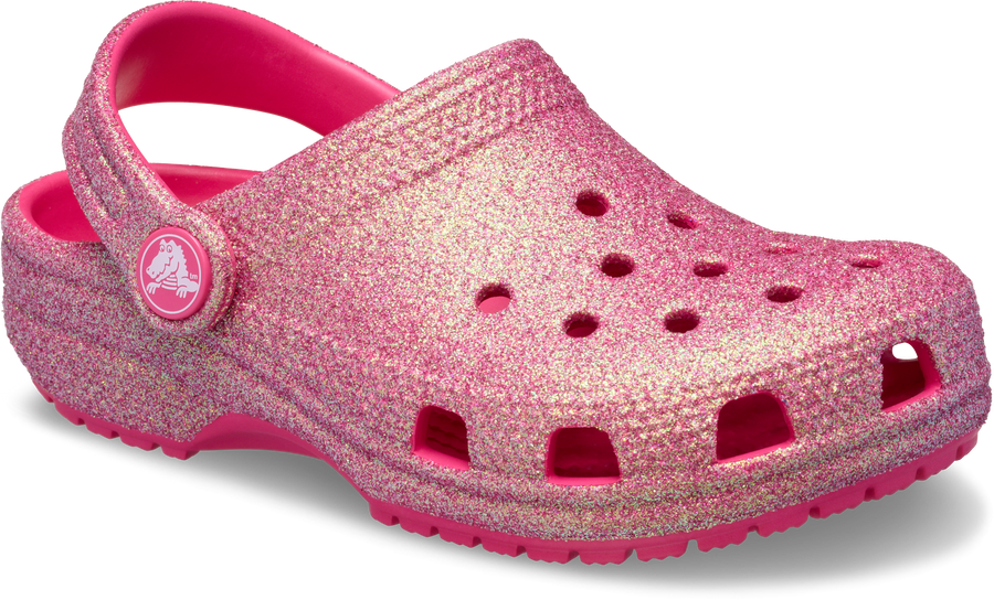 Crocs Kids Classic Clog | Glitter Dragon Fruit