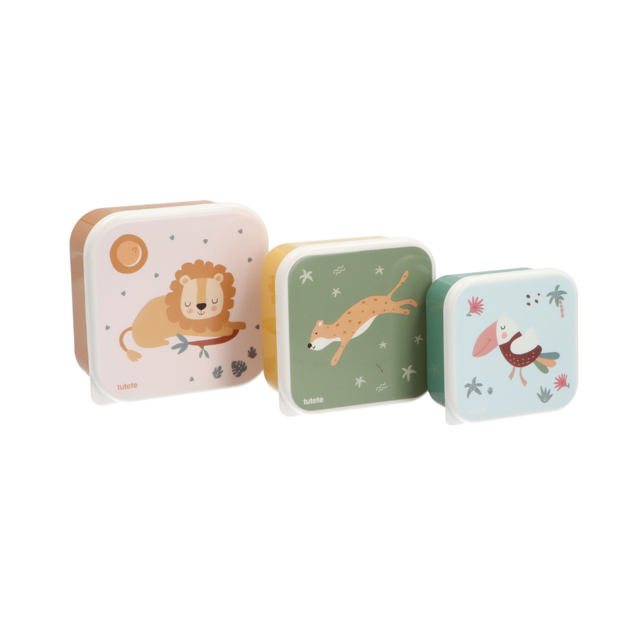 Tutete Kids Lunch Boxes | Savannah | 3 Pack