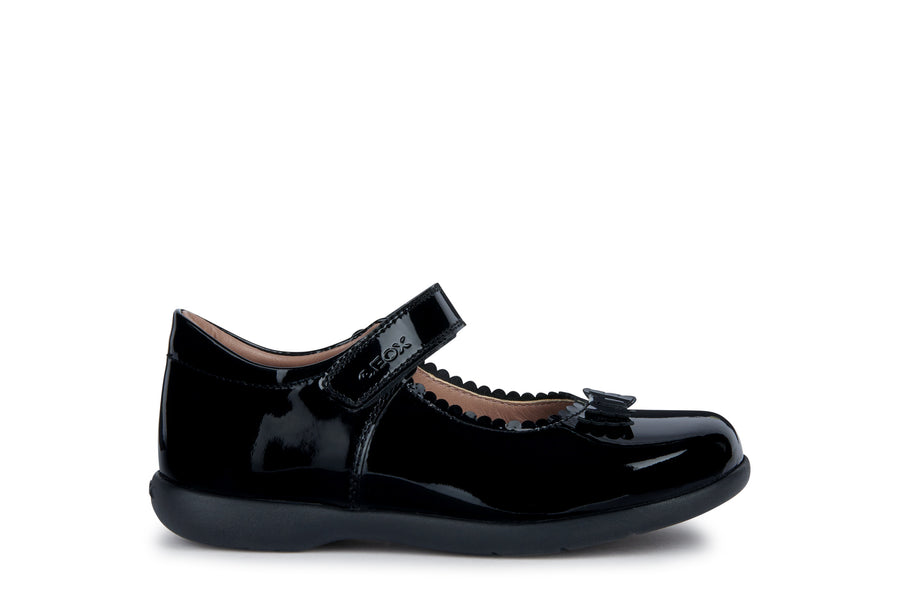Geox School Shoes | Naimara Mary Jane | Black Patent