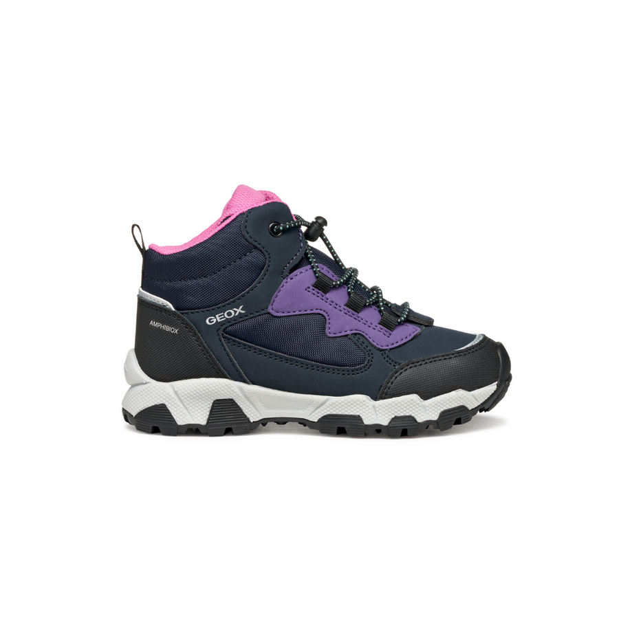 Geox Kids Shoes | Magnetar | Navy & Violet