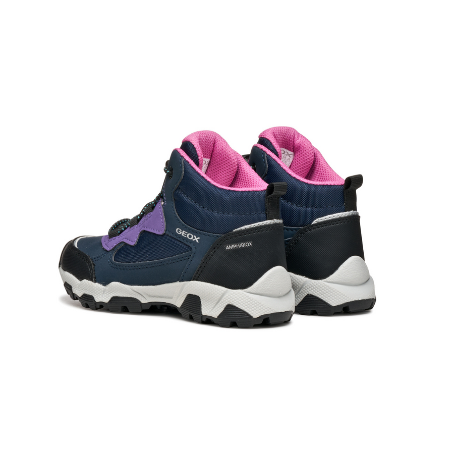 Geox Kids Shoes | Magnetar | Navy & Violet