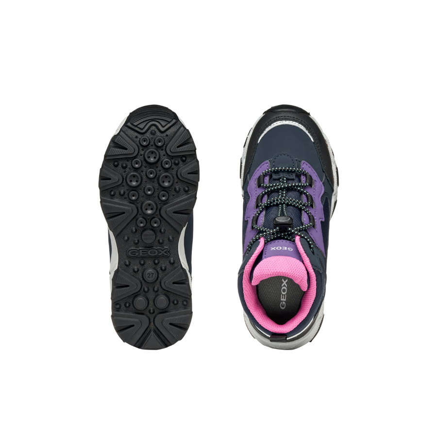 Geox Kids Shoes | Magnetar | Navy & Violet
