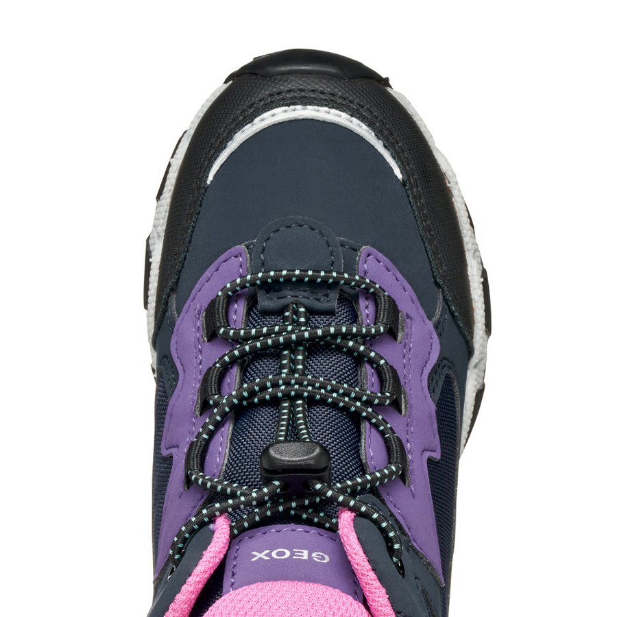 Geox Kids Shoes | Magnetar | Navy & Violet