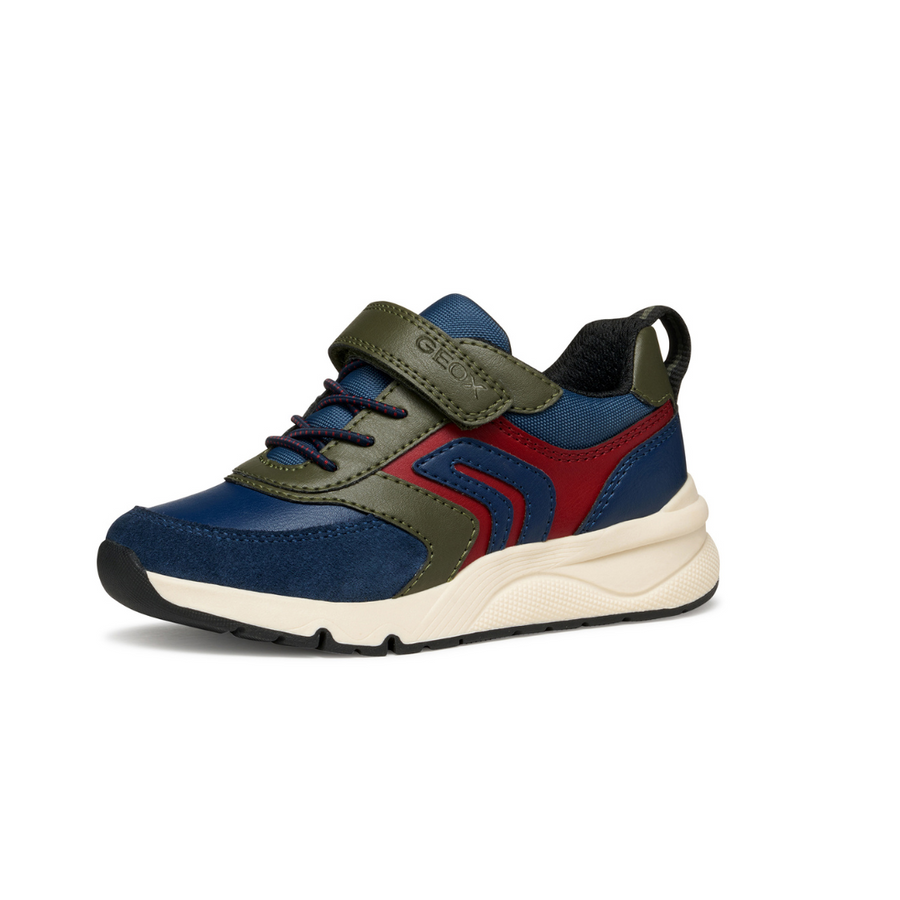 Geox Kids Trainers | Rooner | Military & Navy