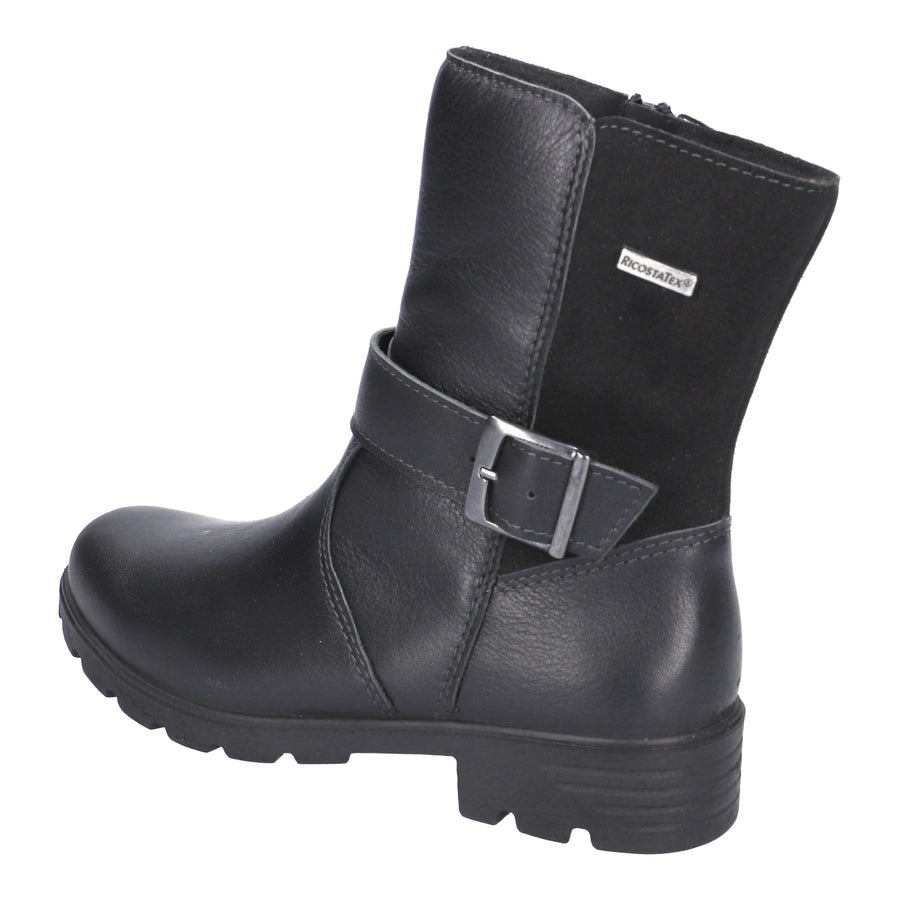 Ricosta Boots | Ranka | Black Leather/Suede
