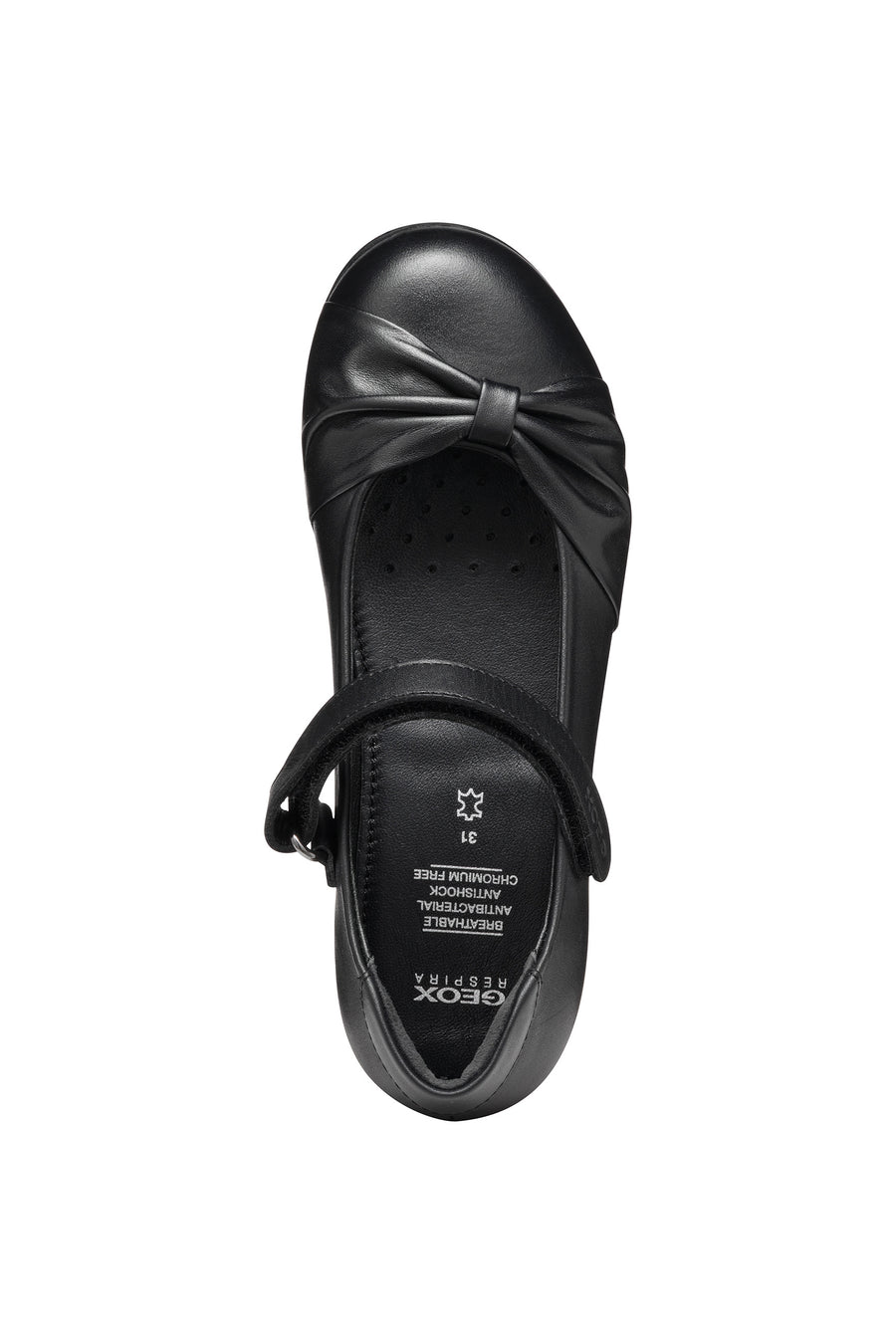 Geox School Shoes | Iberide | Black Leather