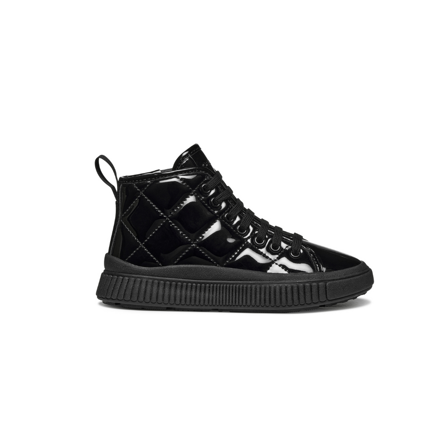 Geox Kids Boots | Laquinny | Black Patent 