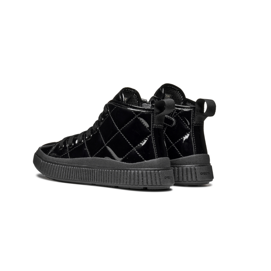 Geox Kids Boots | Laquinny | Black Patent 