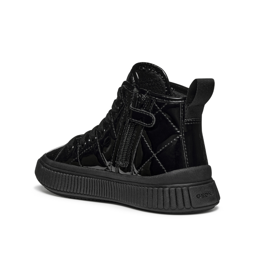 Geox Kids Boots | Laquinny | Black Patent 