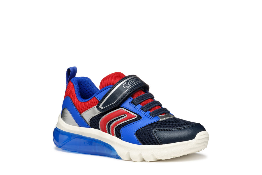 Geox Kids Trainers | Ciberdron | Navy & Red