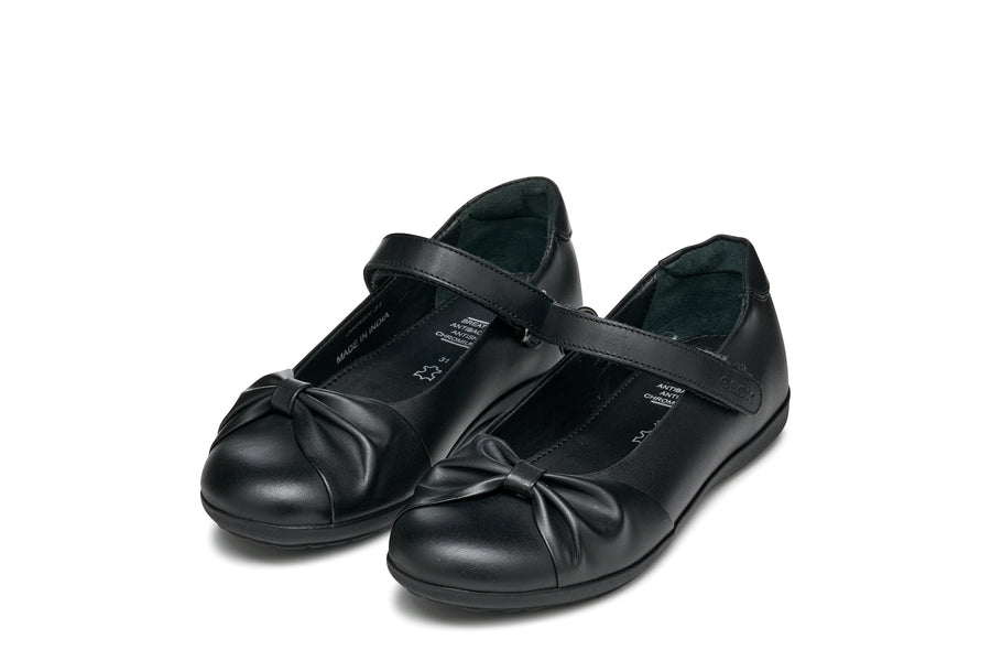 Geox School Shoes | Iberide | Black Leather