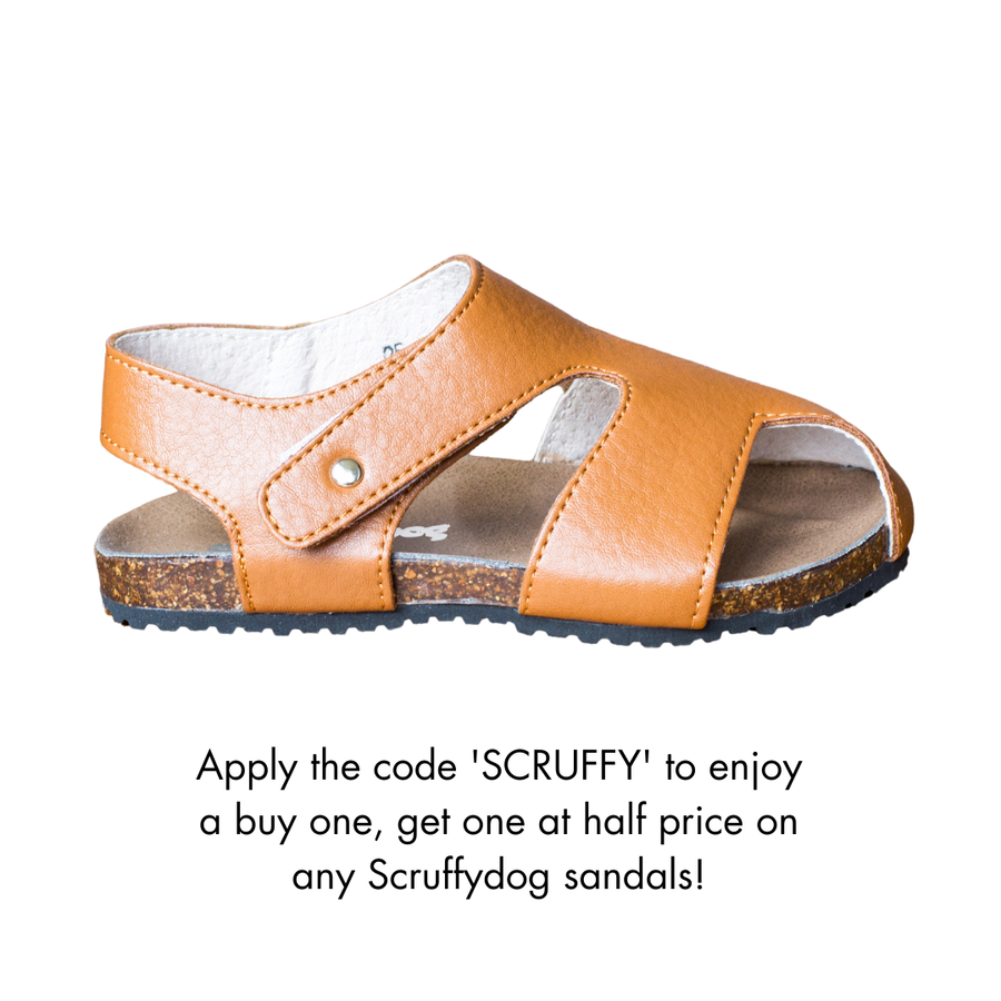 ScruffyDog Kids Sandals | Buddy | Tan