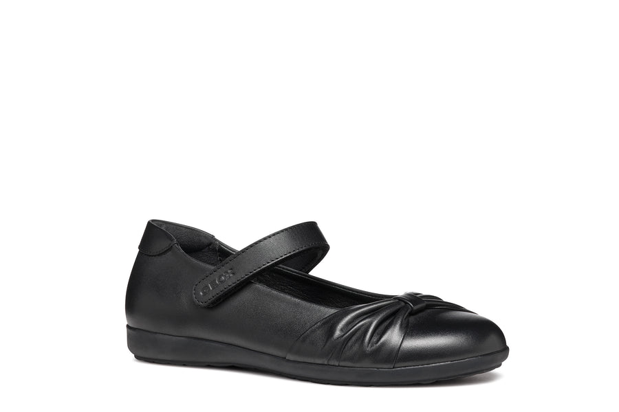 Geox School Shoes | Iberide | Black Leather