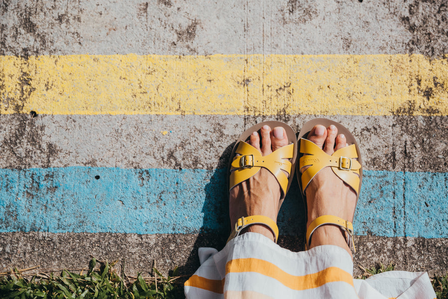Salt-Water Boardwalk Sandals | Women's | Mustard