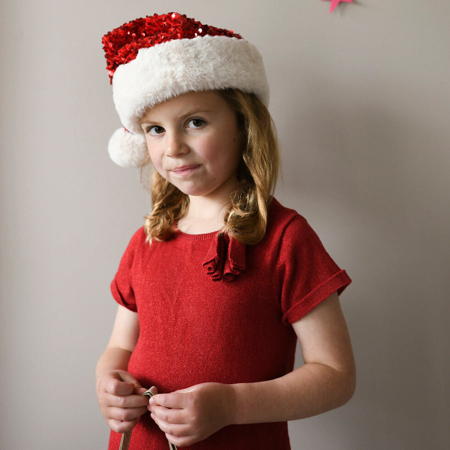 Rockahula Kids Christmas | Sequin Velvet | Santa Hat
