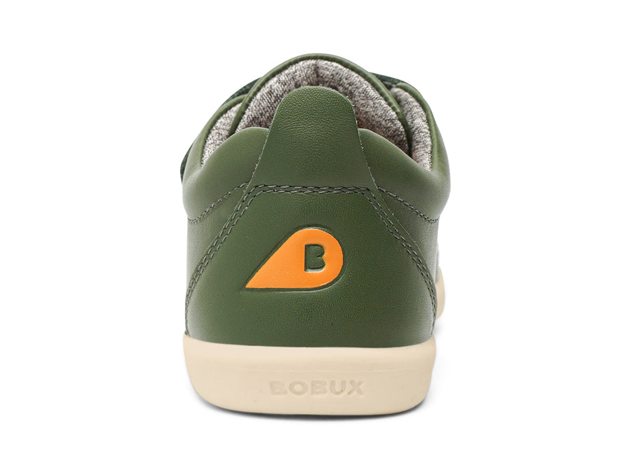 Bobux Shoes | I-Walk Grass Court Leather Trainer | Forest Green