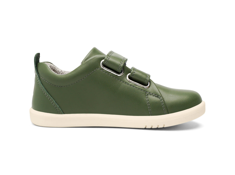Bobux Shoes | I-Walk Grass Court Leather Trainer | Forest Green
