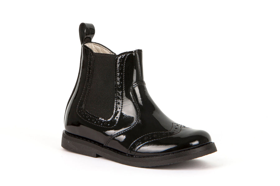 Froddo Chelsea Boots | Chelys Brogue | Black Patent