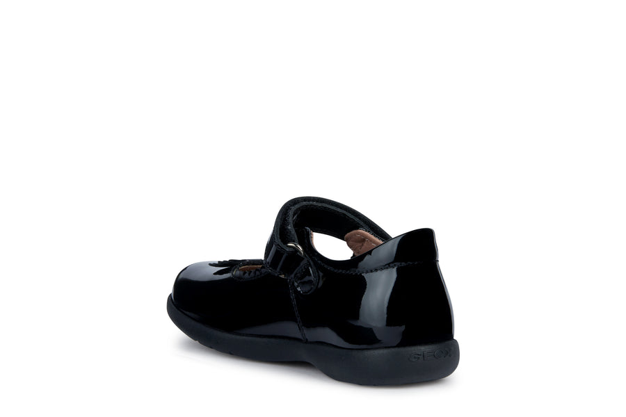 Geox School Shoes | Naimara Mary Jane | Black Patent