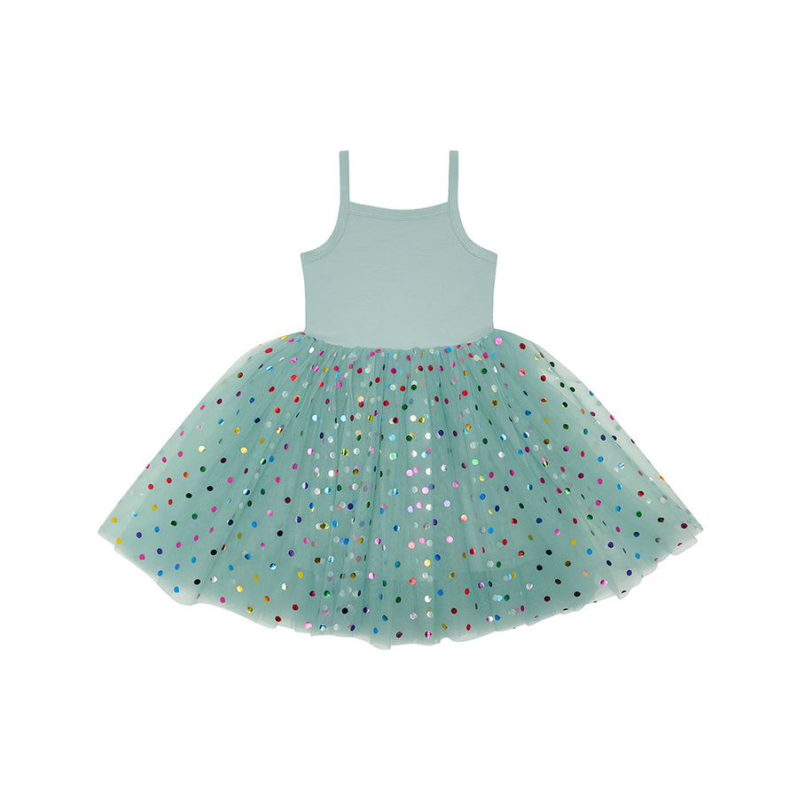 Bob & Blossom Dress | Turquoise Spot