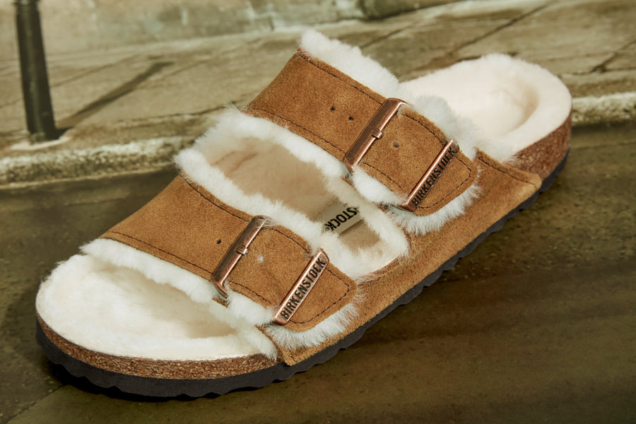 Birkenstock Arizona | Women's Sandals | Mink Shearling