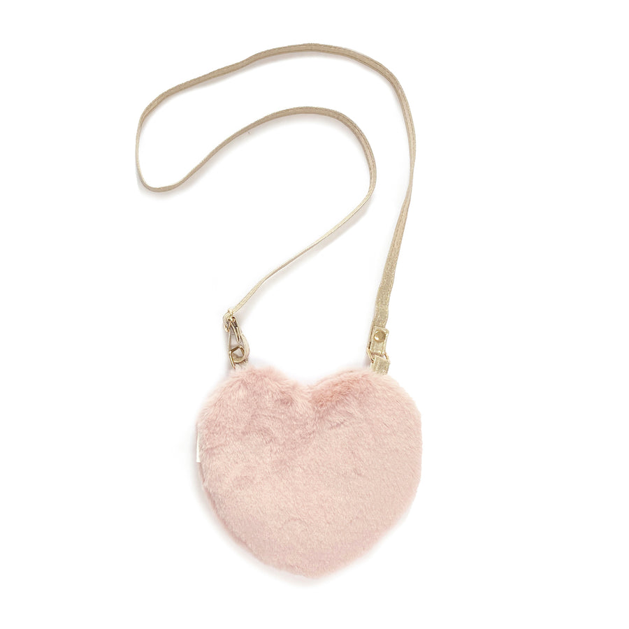 Rockahula | Fluffy Love Heart Bag | Pink 