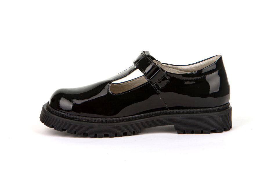 Froddo School Shoes | Lea T Bar | Black Patent