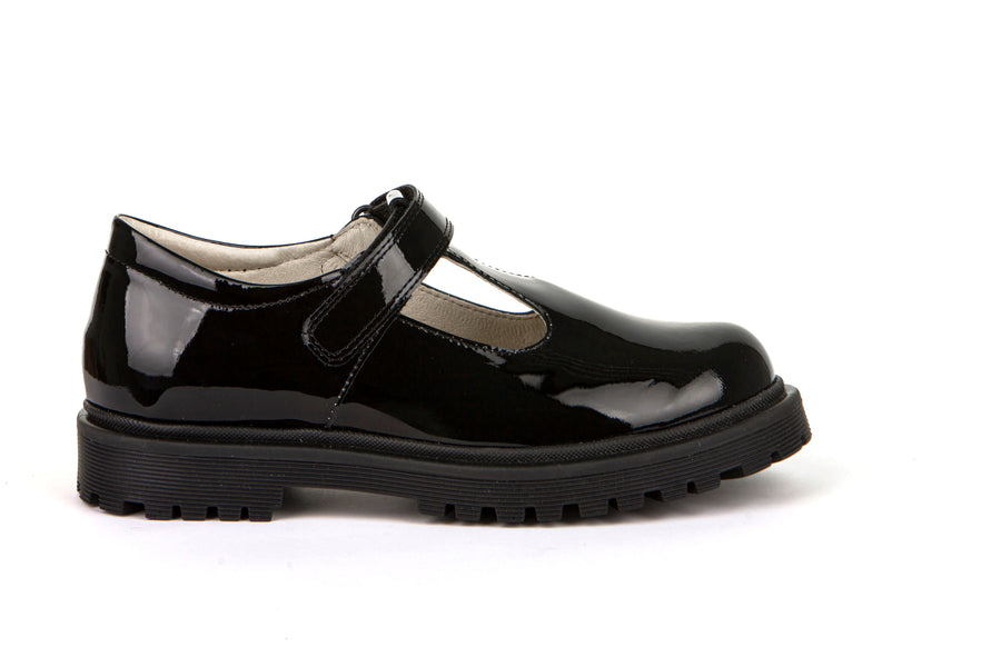 Froddo School Shoes | Lea T Bar | Black Patent