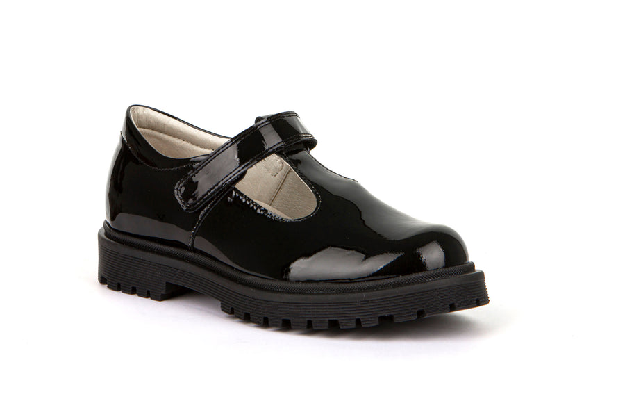 Froddo School Shoes | Lea T Bar | Black Patent