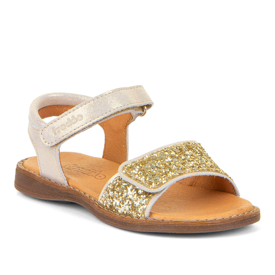 Froddo Velcro Sandals | Lore Glitter | Gold Shine