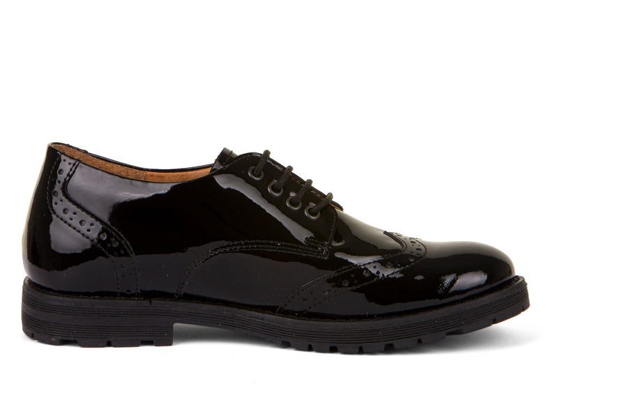 Froddo School Shoes | Charlie Lace up | Black Patent