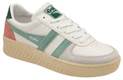 Gola Classic Womens Trainers Grandslam | Leather | White, Pink & Green