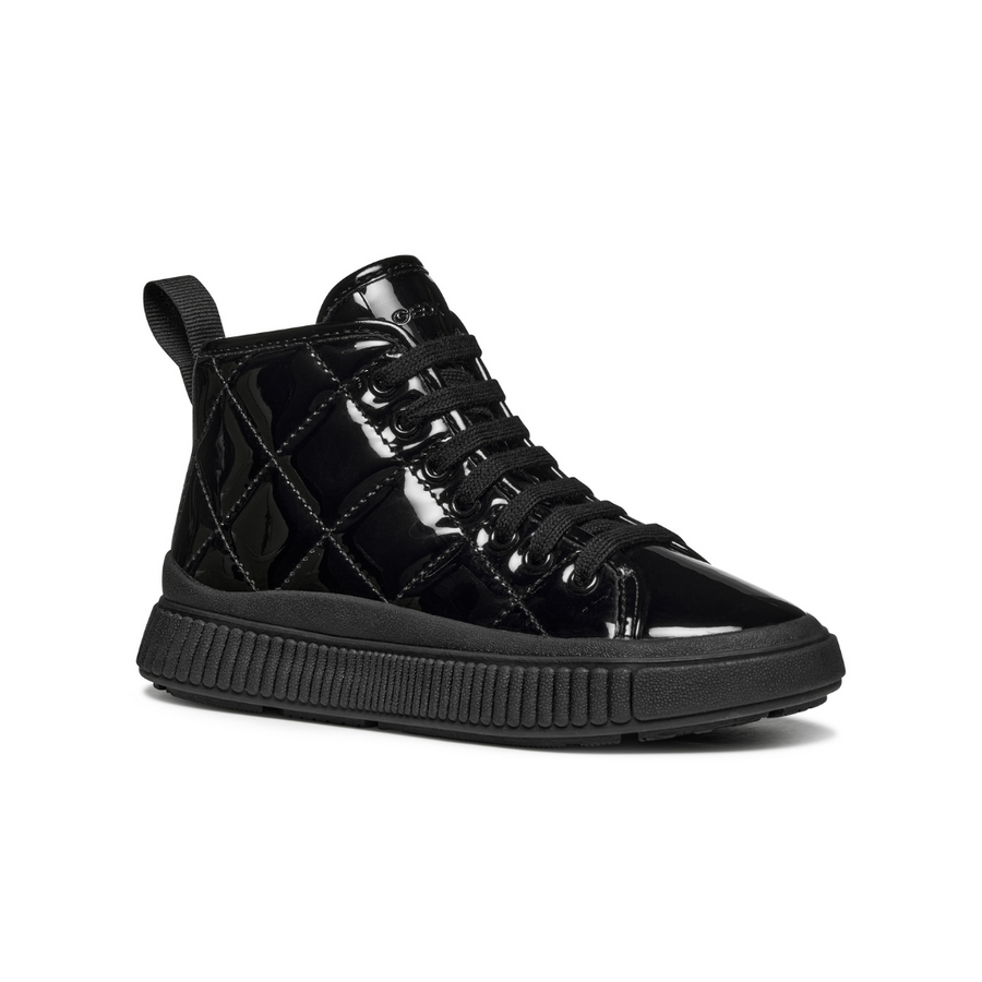 Geox Kids Boots | Laquinny | Black Patent 