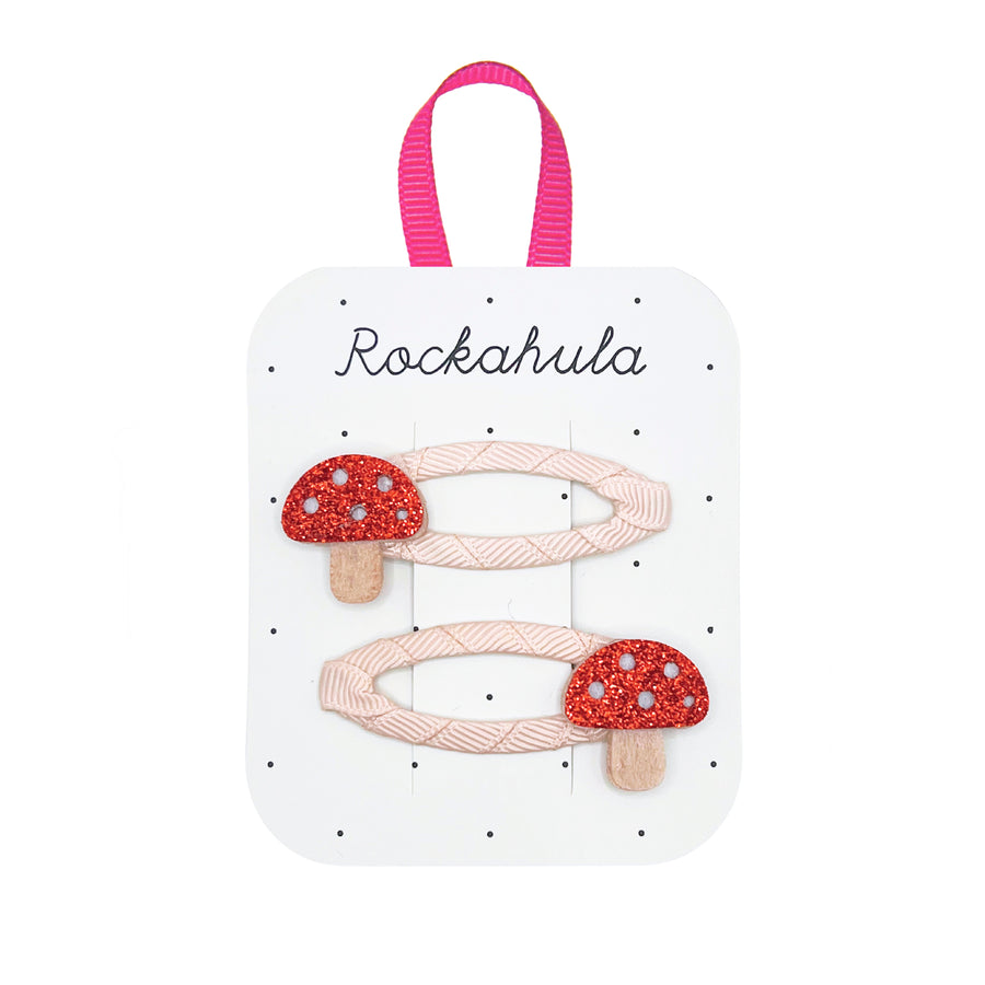 Rockahula Hair Clips | Little Toadstool | Red