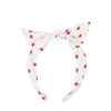 Rockahula Tie Headband | Strawberry | Red & White