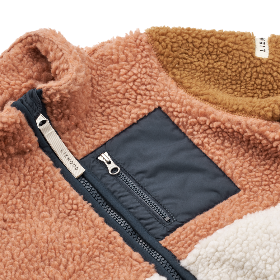 Liewood Fleece | Nolan Sherpa Jacket | Tuscany Rose Mix