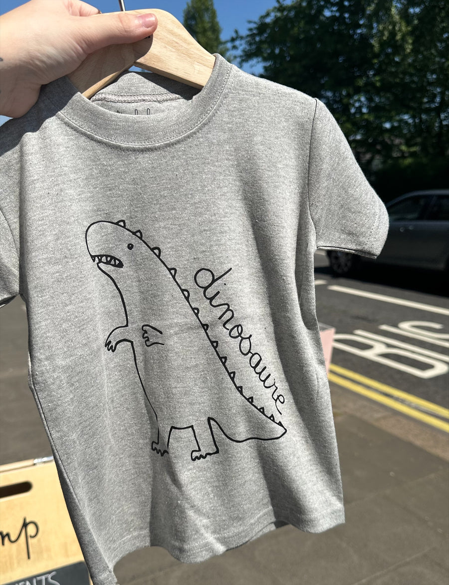 Wexbaby T-Shirts | French Dinosaure | Grey