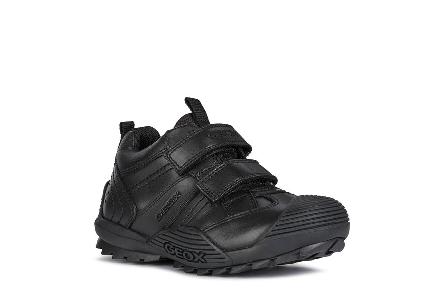 Geox School Shoes | Savage Velcro | Black