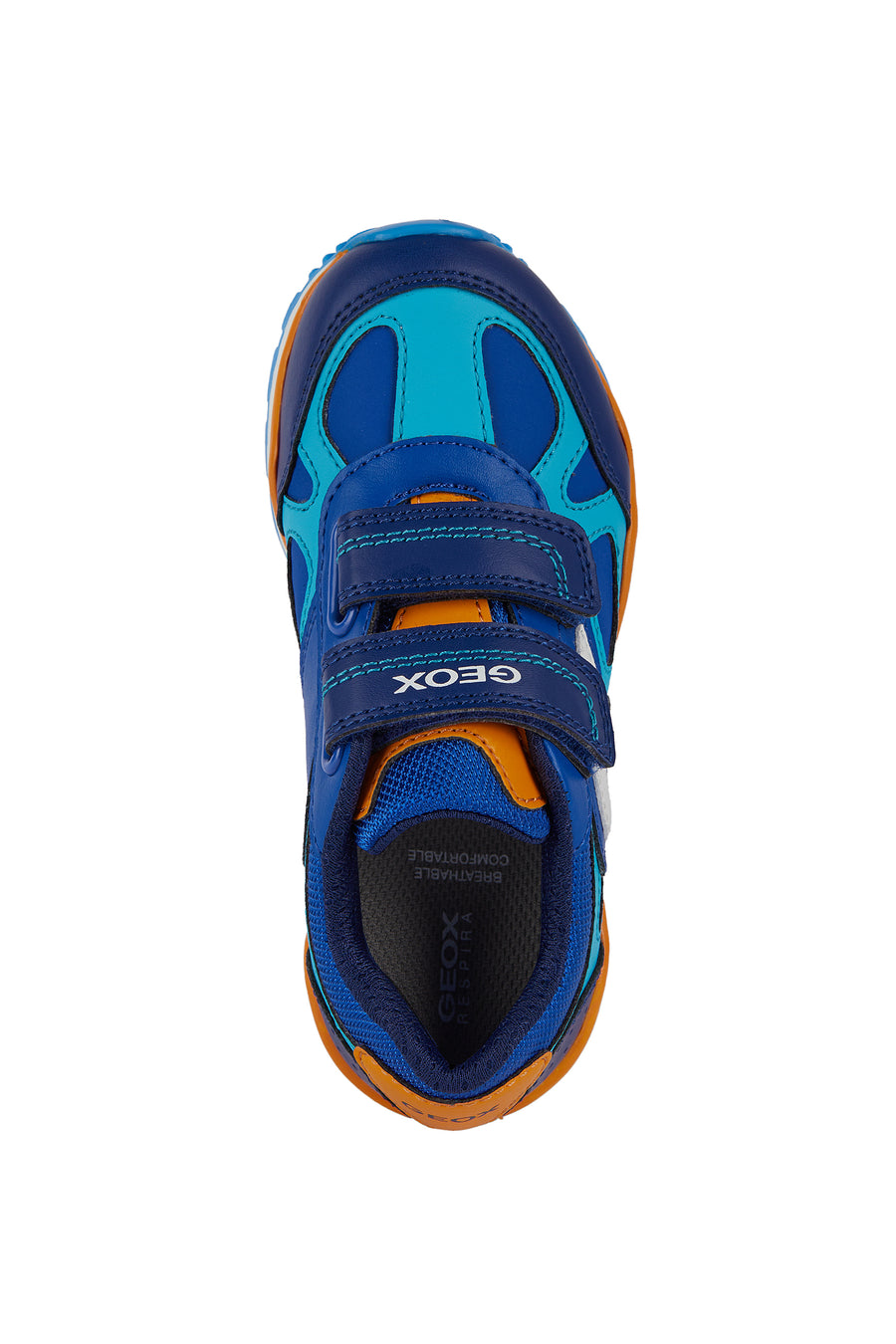 Geox Kids Trainers | Pavel | Royal & Orange 