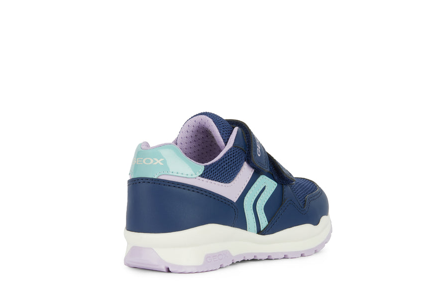 Geox Kids Trainers | Pavel | Navy & Lilac