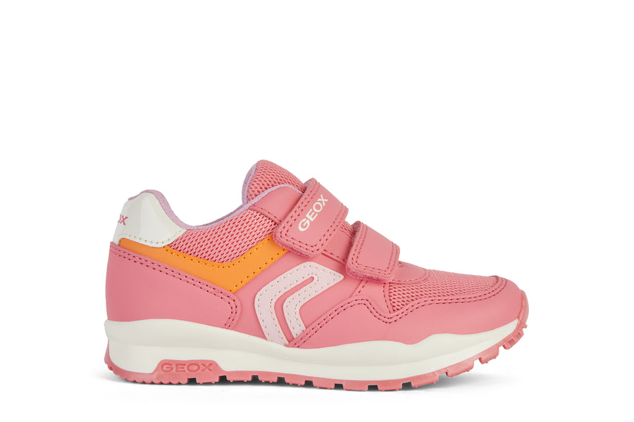 Geox Kids Trainers | Pavel | Coral & Pink