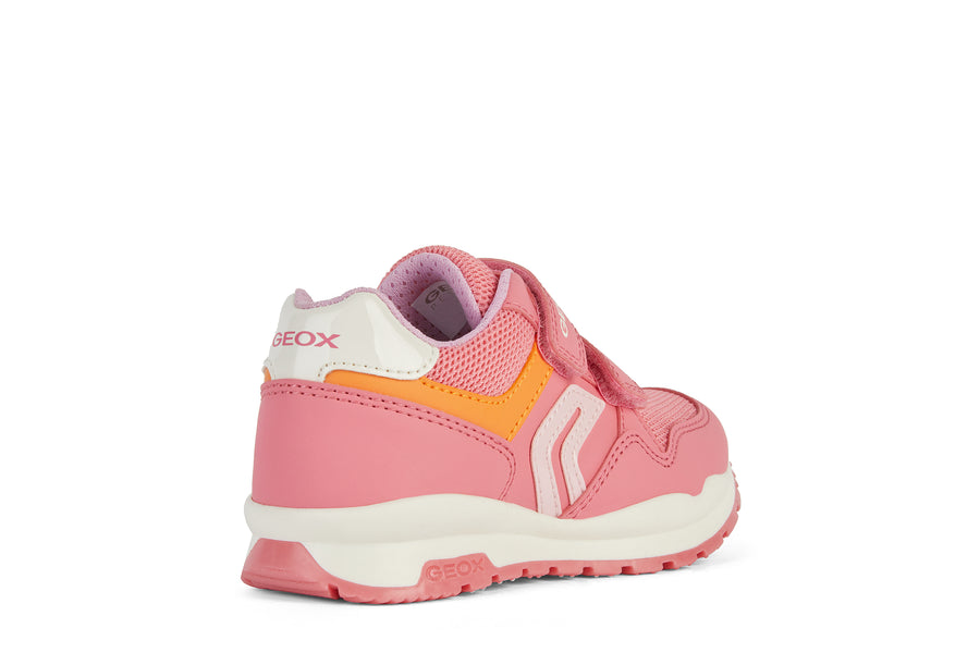 Geox Kids Trainers | Pavel | Coral & Pink