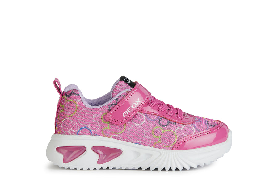 Geox Kids Trainers | Assister | Fuchsia & Multi